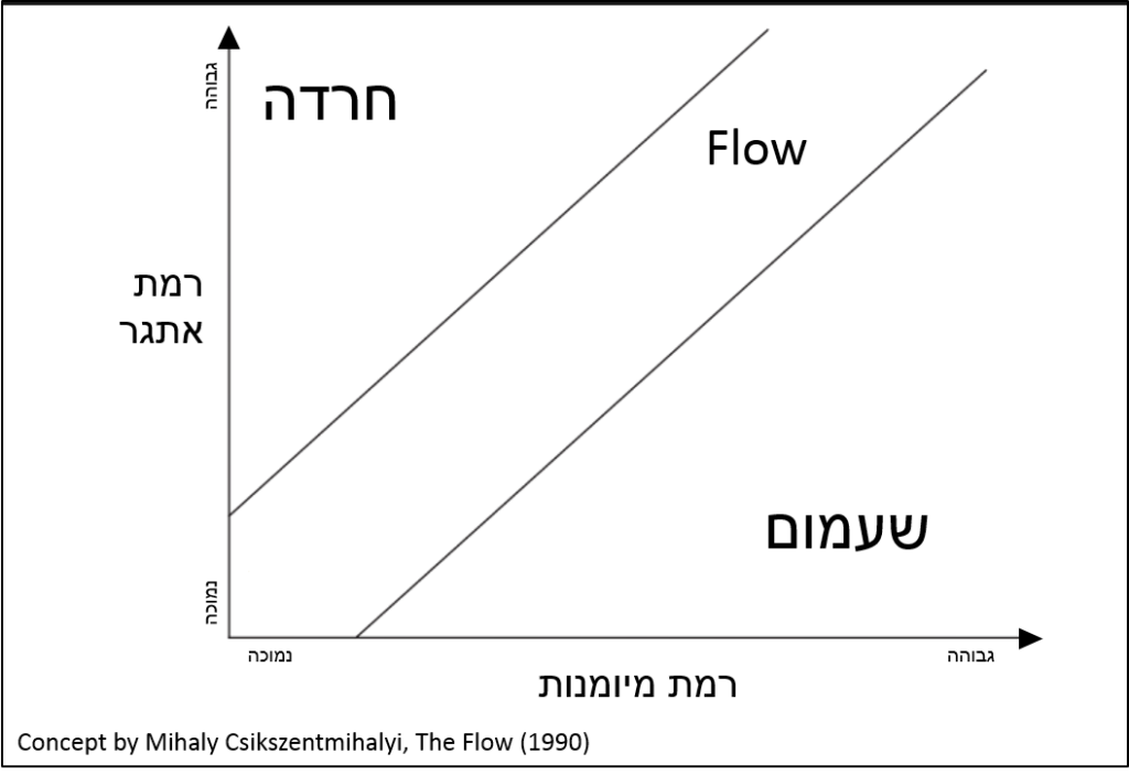 התנאי השלישי לflow - מציאת האיזון בין רמת היכולת לרמת האתגר